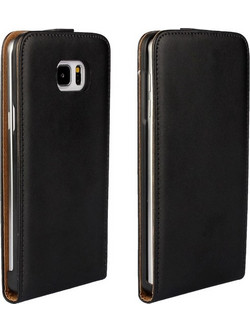 Samsung Galaxy Note 5 - Δερμάτινη Θήκη Flip Slim Μαύρο (OEM)