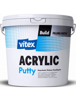 Vitex Στόκος Οικοδομών Ακρυλικός Λευκός 5kg
