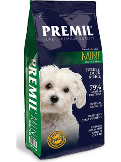 Premil Adult Mini Grain Free with Turkey, Duck & Rice 15kg