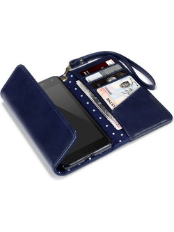 Terrapin Covert Wallet Case Blue (Microsoft Lumia 650)
