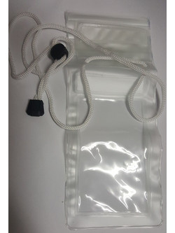 Αδιάβροχη θήκη για κινητά / mp3 έως 5.7 intses - Λευκο Transparent Waterproof Case for various mobile phones (OEM)