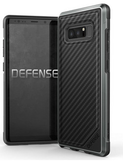 Θήκη X-DORIA DEFENSE LUX CARBON για SAMSUNG GALAXY NOTE 8 - ΜΑΥΡΗ