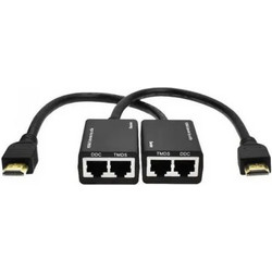 HDMI Over RJ45 CAT5e CAT6 UTP LAN Ethernet Extender Repeater 1080P 3D to 10 I4P2 - Επέκταση HDMI Converter to LAN 427479 Η πιό οικονομική μεταφορά εικόνας και ήχου απο HDMI σε μεγάλη απόσταση, μεσω κα