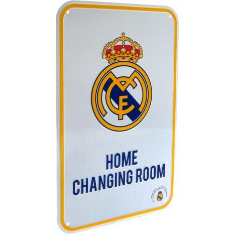 Drew Pearson International Limited Μεταλλική διακοσμητική πινακίδα Real Madrid - Home Changing Room - Επίσημο Προϊόν (100-100-603)
