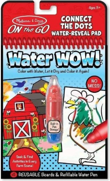Melissa & Doug Water wow βιβλίο ζωγραφικής με νερό Φάρμα ενώνω τις τελίτσες Κωδικός 19485