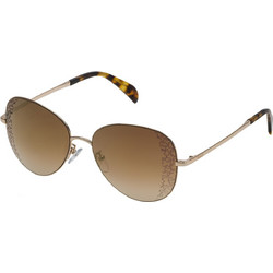 Tous TO360 3G57 Ανδρικά Γυαλιά Ηλίου Aviator Μεταλλικά Χρυσά με Καφέ Φακό