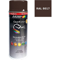 Motip Crafts Spray Σπρέι Βαφής RAL8017 Chocolate Brown Gloss 400ml