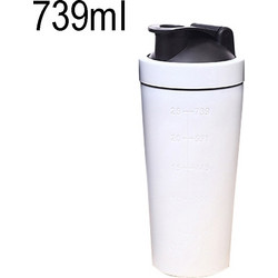 739ml(25oz) Healthy Sports Cup Stainless Steel Protein Powder Classic Shaker Bottle Replacement Milkshake Cup (OEM)