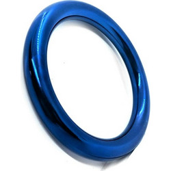 Label Stainless Steel Boy Donut Cock Ring 8mmx40mm Δαχτυλίδι Πέους Μεταλλικό 4cm Μπλε