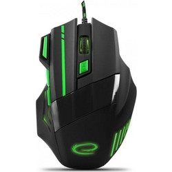 Esperanza MX201 Wolf Ενσύρματο Gaming Ποντίκι 2400 DPI Black Green