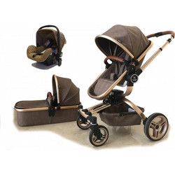 Miko Τ360 Καρότσι Μωρού 3 σε 1 Brown