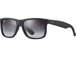 Ray-Ban RB4165 601/8G Ανδρικά Γυαλιά Ηλίου Τετράγωνα Κοκάλινα Μαύρα με Μαύρο Καθρέπτη Φακό