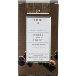 Korres Argan Oil Advanced Colorant 6.7 Κακάο Μόνιμη Βαφή Μαλλιών Χωρίς Αμμωνία 50ml