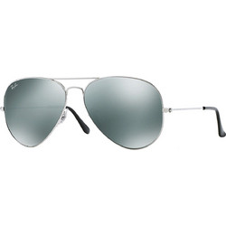 Ray-Ban RB3025 003/40 Γυαλιά Ηλίου Aviator Μεταλλικά Ασημί με Aσημί Καθρέπτη Φακό