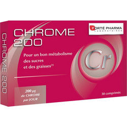Forte Pharma Chrome 200 Συμπλήρωμα Διατροφής 200mg 30 Ταμπλέτες