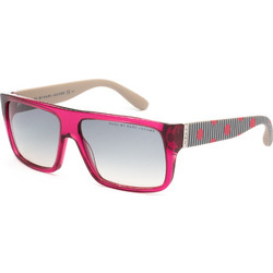 Marc Jacobs MJ096/N/S DRL/IE Γυναικεία Γυαλιά Ηλίου Τετράγωνα Κοκάλινα Ροζ με Μαύρο Polarized Φακό
