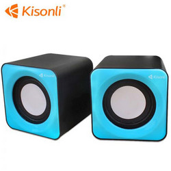 Kisonli V310 Ηχεία Υπολογιστή 2.0 6W Blue Black