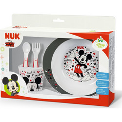 Nuk Βρεφικό Σετ Φαγητού Disney Mickey Grey 4τμχ
