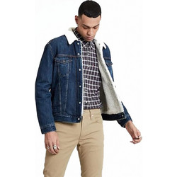 Levi's Type 3 Sherpa Ανδρικό Μπουφάν Χειμωνιάτικο Τζιν Μπλε 16365-0105