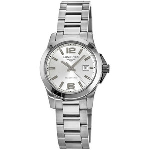 Longines Conquest Γυναικείο Ρολόι με Ασημί Μεταλλικό Μπρασελέ L3.376.4.76.6 Longines Conquest Γυναικείο Ρολόι με Ασημί Μεταλλικό Μπρασελέ L3.376.4.76.6