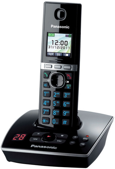 Panasonic KX-TG8061 Ασύρματο Τηλέφωνο με Ανοιχτή Ακρόαση Μαύρο
