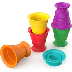 Baby Einstein Stack & Squish Πτυσσόμενα Κύπελλα 6+ Μηνών