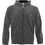 Bodymove Ανδρική Ζακέτα Fleece με Κουκούλα και Φερμουάρ Γκρι 1375