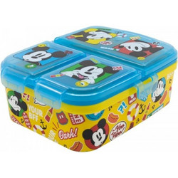 Stor Mickey Mouse Fun-Tastic Πλαστικό Παιδικό Δοχείο Φαγητού Πολύχρωμο 74399