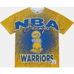 Mitchell & Ness Golden State Warriors Champ City Sublimated Ανδρικό Αθλητικό T-Shirt Κίτρινο TCRW5925-GSWYYPPPMT