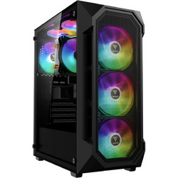 GAMDIAS Aura GC1 Elite Black Gaming Midi Tower Κουτί Υπολογιστή RGB με Πλαϊνό Παράθυρο