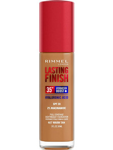 Rimmel Lasting Finish 25h Nude 407 Warm Tan Liquid Foundation 30ml