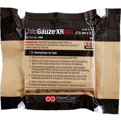 HemCon ChitoGauze XR PRO Αιμοστατική Γάζα 7.5cm x 3.7m