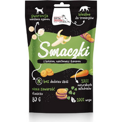 Syta Micha Dog Treats with Sweet Potato, Carrot & Banana 80gr