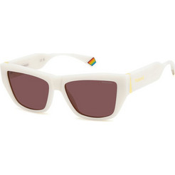 Polaroid Eyewear PLD6210SX VK6/KL Γυαλιά Ηλίου Τετράγωνα Κοκάλινα Λευκά με Καφέ Polarized Φακό
