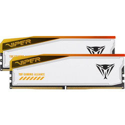 Patriot Viper Elite 5 RGB TUF Gaming 32GB (2X16GB) DDR5 RAM 6000MHz C36 White PVER532G60C36KT