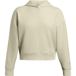 Under Armour Journey Rib Γυναικείο Αθλητικό Φούτερ με Κουκούλα Εκρού 1382732-273