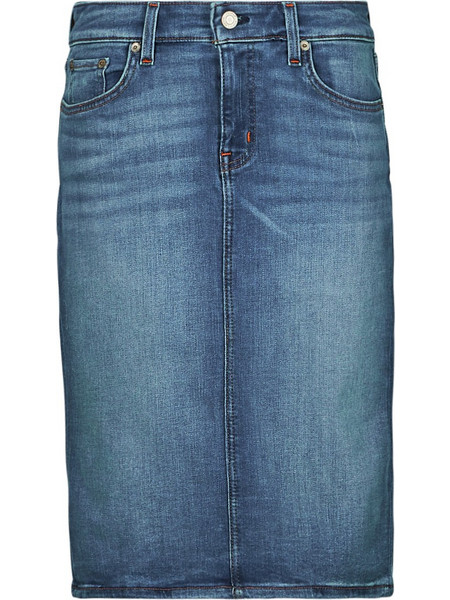 Ralph Lauren Μίντι Φούστα Τζιν Ψηλόμεση Pencil Μπλε 200817846001