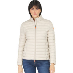 Save The Duck Carly Γυναικείο Μπουφάν Puffer Κοντό Εκρού D39760WGIGA01-40019