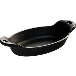 Lodge Πυρίμαχο Μαντεμένιο Ταψί Οβάλ 20cm 0.27lt HEAT-TREATED