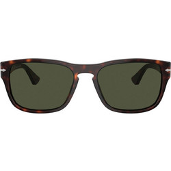 Persol PO3341S 24/31 Ανδρικά Γυαλιά Ηλίου Τετράγωνα Κοκάλινα Ταρταρούγα με Πράσινο Polarized Φακό