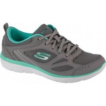 Skechers Summits Suited Γυναικεία Sneakers Ανθρακί 12982-GYTQ