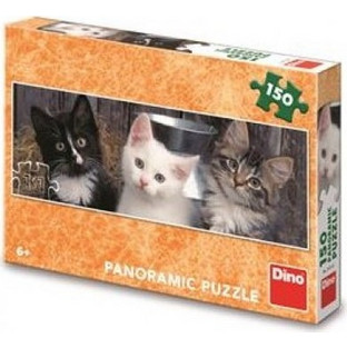 Παιδικό Puzzle Dino Panoramic Τρία Γατάκια 150 Κομμάτια