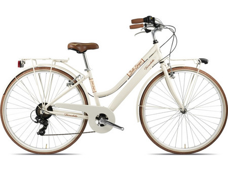 TECNOBIKE Belle Epoque 831 2023 Γυναικείο Ποδήλατο Πόλης 28" Αλουμινίου με 7 Tαχύτητες Μπεζ