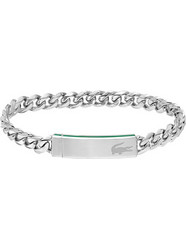 Lacoste Ανδρικό Βραχιόλι Αλυσίδα από Ατσάλι Ασημί 2040081