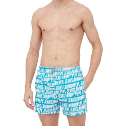 Pepe Jeans Ανδρικό Μαγιό Σορτς με Σχέδιο Τιρκουάζ PMB10384-557