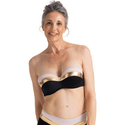 Dorina Bikini Top Strapless Μαύρο Χρυσό FXBU0001MI010-BK0074