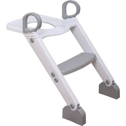 DreamBaby Step Up Παιδικό Κάθισμα Τουαλέτας με Σκαλοπάτι & Χερούλια Λευκό Γκρι