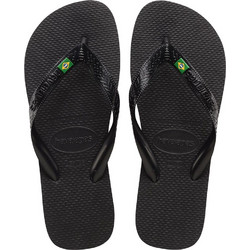 Havaianas Brasil Ανδρικές Σαγιονάρες Αντιολισθητικές Μαύρες 4000032-0090