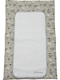 Bebe Stars Panda Μαλακή Αλλαξιέρα Μωρού Υφασμάτινη 80x48cm Μπεζ