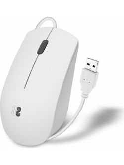 Subblim SUBMO-B2BS002 Ενσύρματο Ποντίκι White